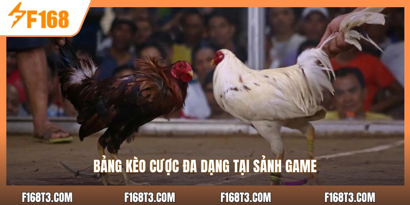 Bảng kèo cược đa dạng tại sảnh game